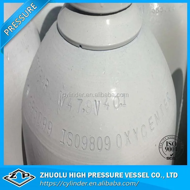 Кислородный баллон изготовлен из высококачественной стали для многократного сохранения кислорода для медицинского и промышленного использования