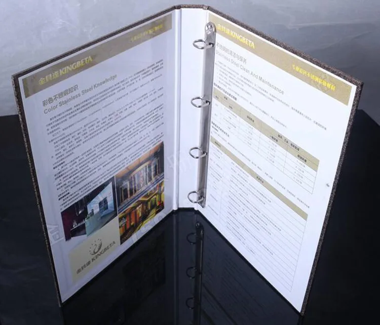 Made in china wholesale Notebooks Binder, A5 A6  D shape 4 ring binder clip