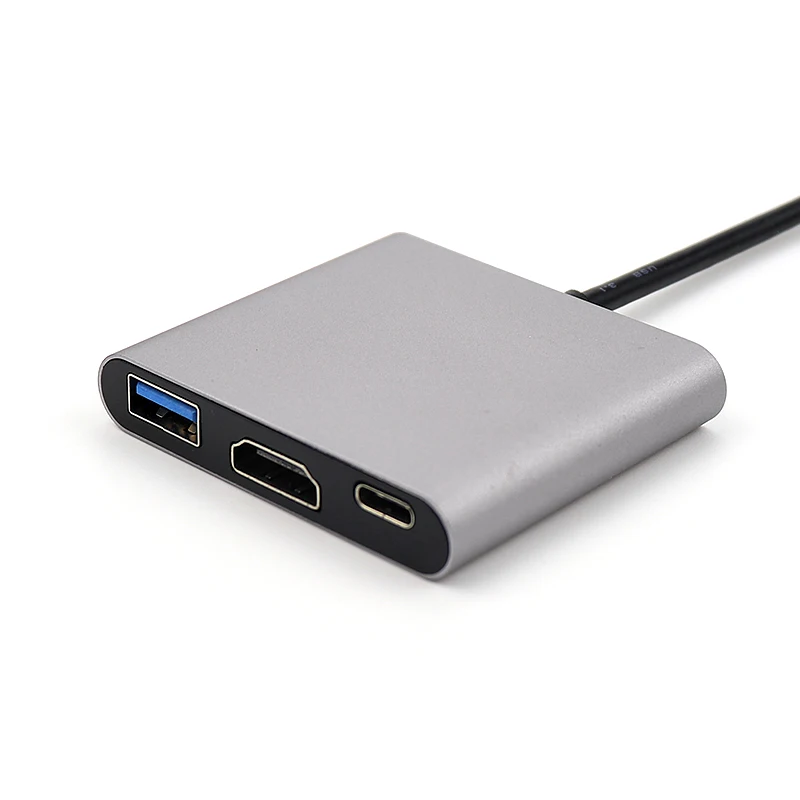 USB C Hub Type C для HDTV 4K + USB 3,0 + USB-C конвертер кабеля зарядного порта адаптер
