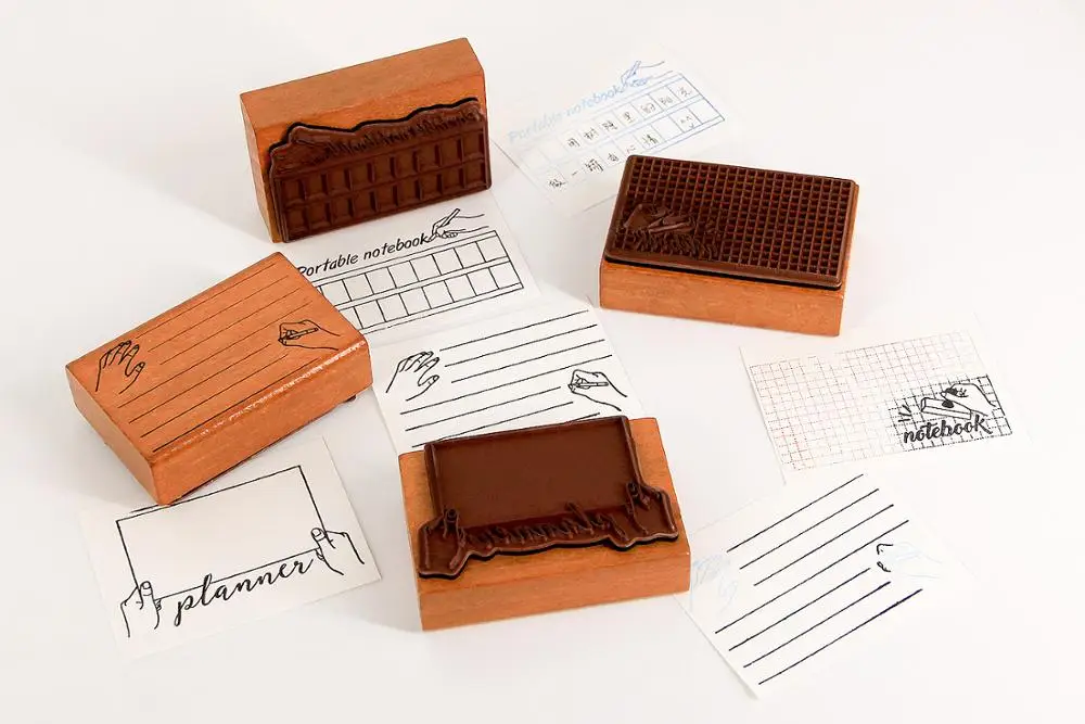 
Fun&Joy Seal Luxury Teacher Office China New Product Stationery Rubber Wooden Stamp 