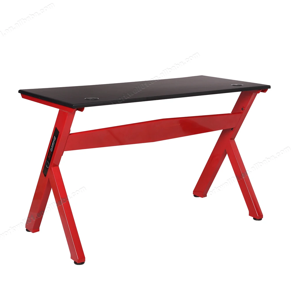 Cool design red and black office gaming desk table