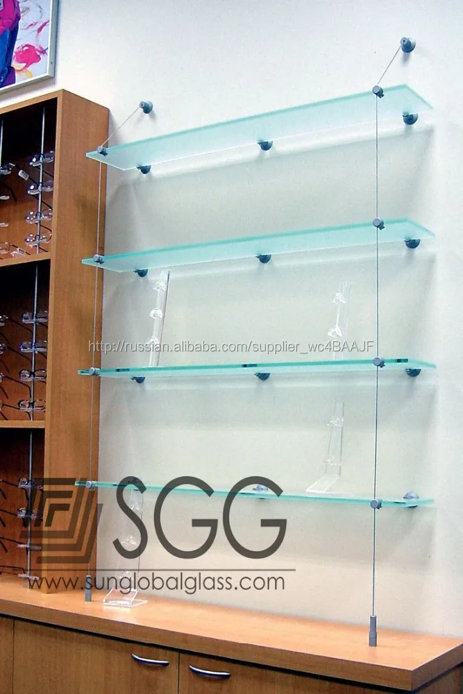 Высокое качество закаленное стекло используется для стекла стеллажи
