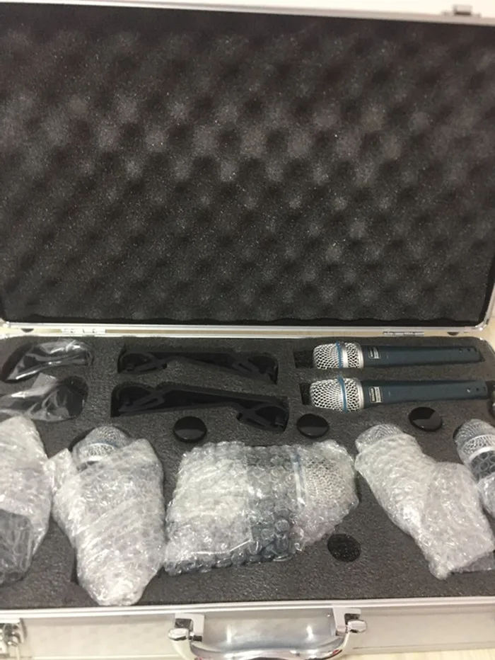 TKG BETADMK7 Beta DMK7 Professional 7 Piece Drum Kit Instrument Microphone Mic For Bass Amp Toms Snare Drum  drum microphone set