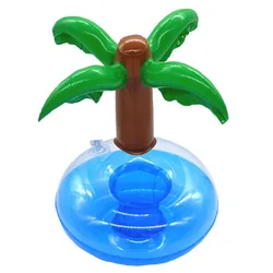 glass holder inflatable palm tree drink holder