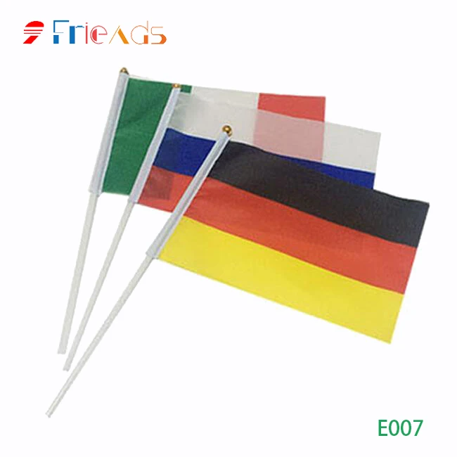 
2018 World Cup USA Brazil France Argentina Spain Germany Portugal Flag Hand Polyester material Flag Car Banner Spot Customized 