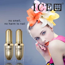 ICE 4pcs 1 Base Coat 1 Top Coat 2 Colors one step 3in1 Soak Off UV