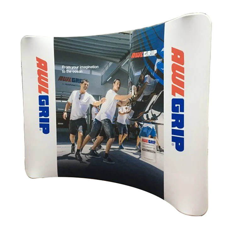 Trade show exhibition fair 8ft,10ft pillow case stretch fabric backdrop displays stands