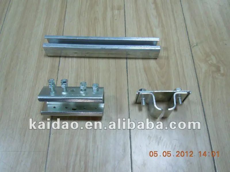 Запасные части крана: зажим для концевого кабеля/кронштейн опоры трека