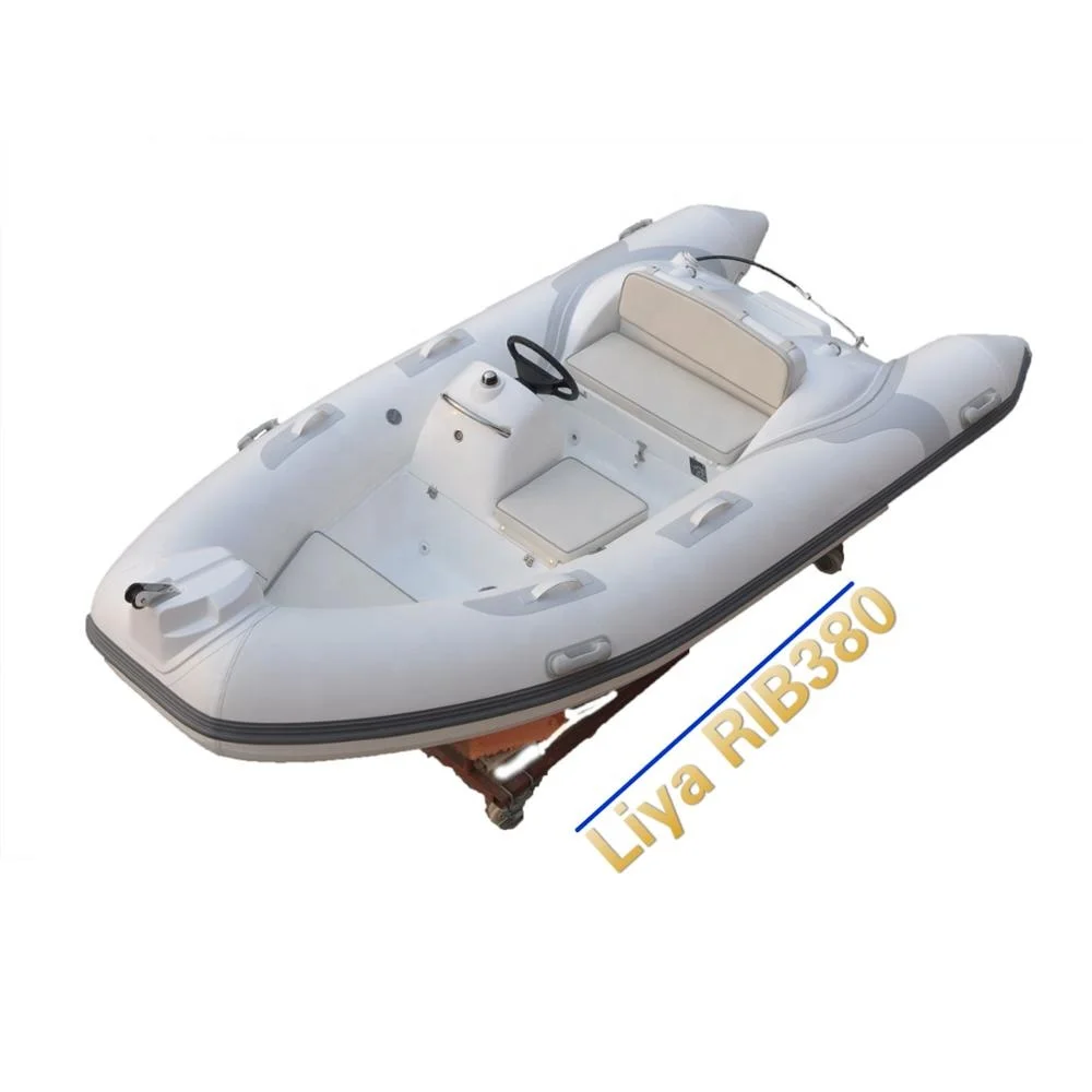 Liya 3,8 м Роскошная rib лодка hypalon skiff лодка Строитель с консолью