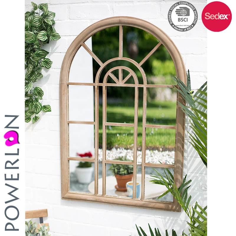 
elegant handmade decorated outdoor garden wall mirrors 