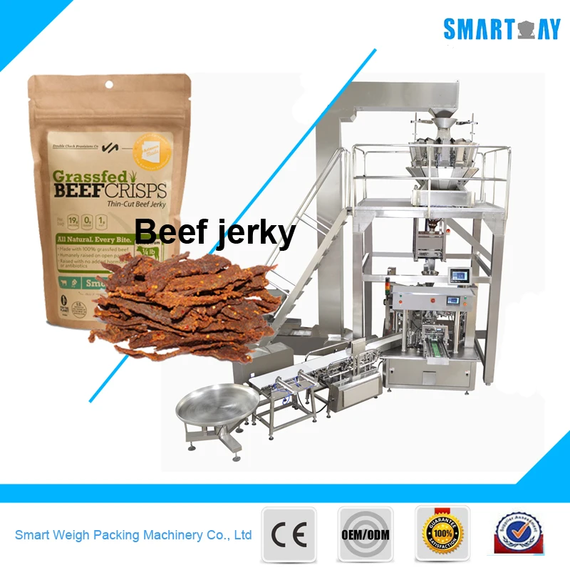High Precision Automatic Beef Jerky Packaging Weighing Machine