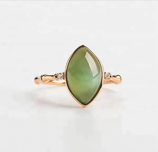 
 Женское кольцо из серебра 925 пробы с натуральной яшмой кошачий глаз  