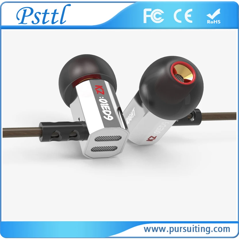 KZ ED9 Super Bowl Tuning Nozzles T Shaped Driver Monitoring In Ear headset HiFi Earphone With Microphone
