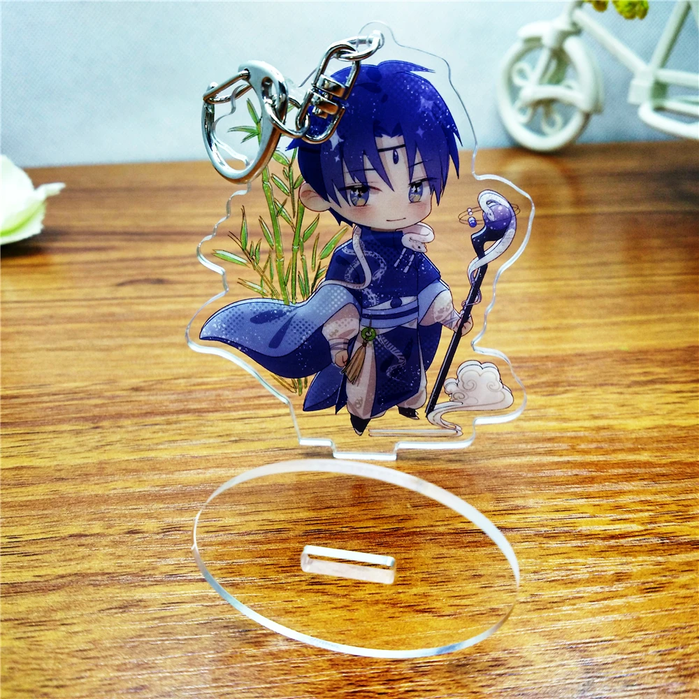 Бесплатный образец двухсторонняя печать CMYK ЧПУ резка пользовательские аниме акриловый брелок производители стенд персонализированный брелок для ключей
