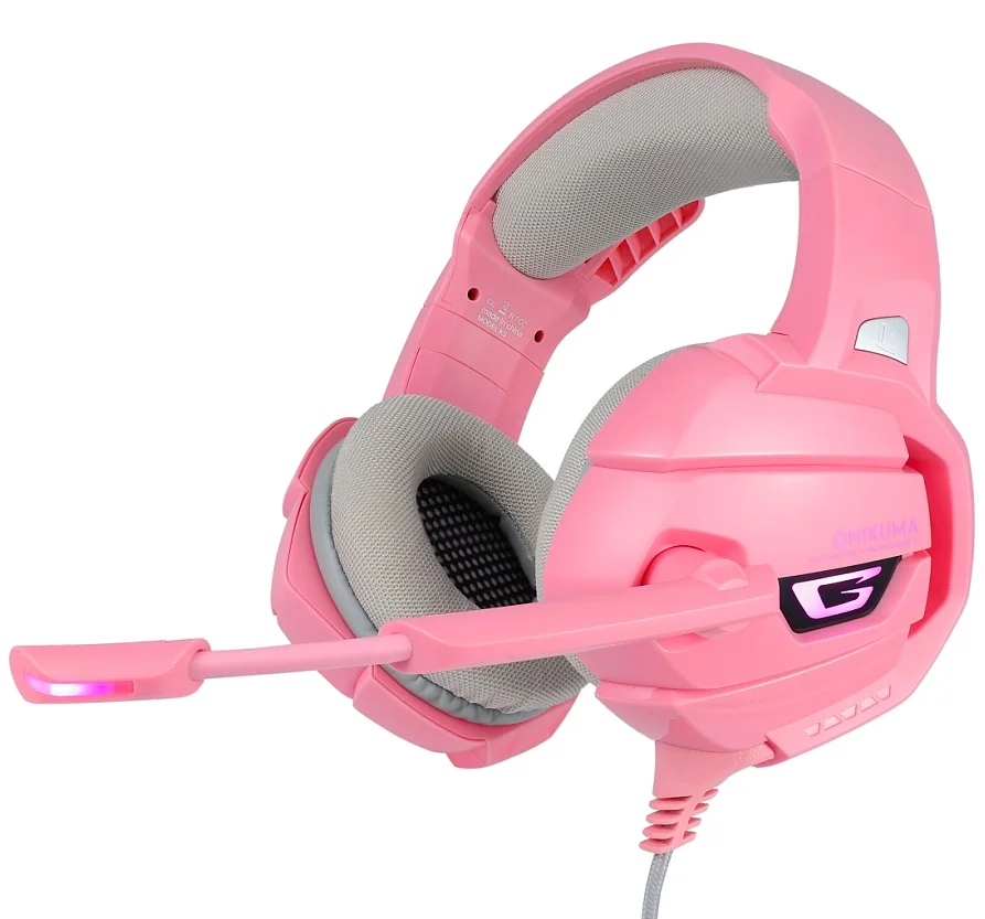 
Topsale on Amazon K5 Onikuma stereo Gaming headphone with Headband RGB light for Laptop PC mobile Headsets for wholesale 