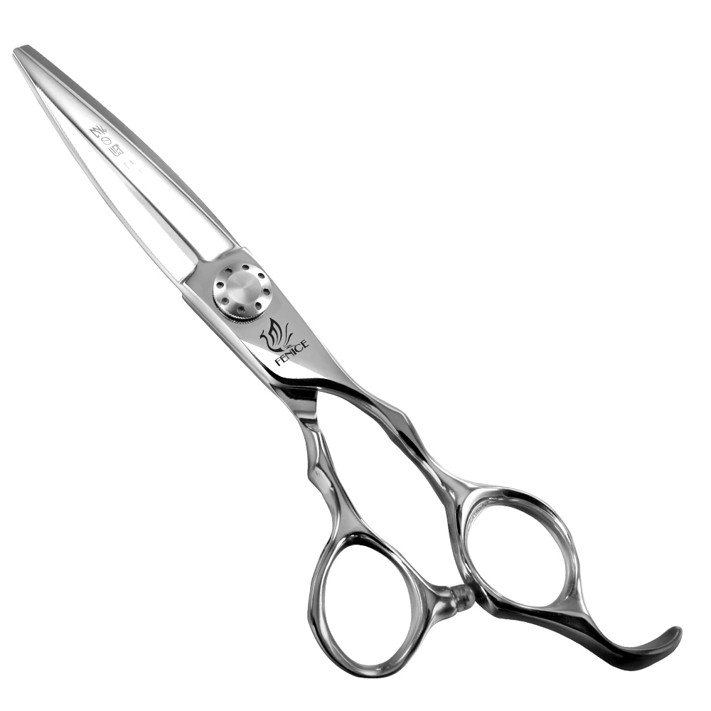 Fenice Wholesale 6 Inch Professional Wide Blade Hot Barber Hairdressing Scissors for Barbershop