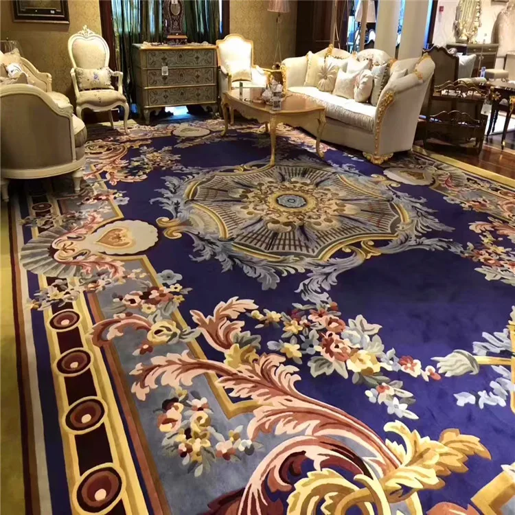 Очень большой тисненый дизайнерский современный шерстяной коврик для столовой по заводской цене со