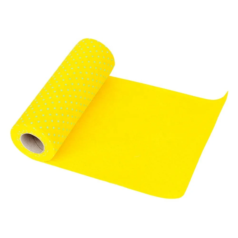 super water absorption germany shammy cloth dish cloth needle-punched nonwoven wipe rolls