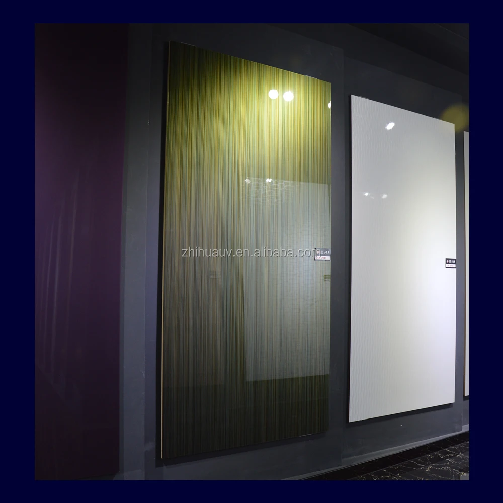 Глянцевое 4*8 футов УФ-покрытие с ПВХ-пленкой МДФ