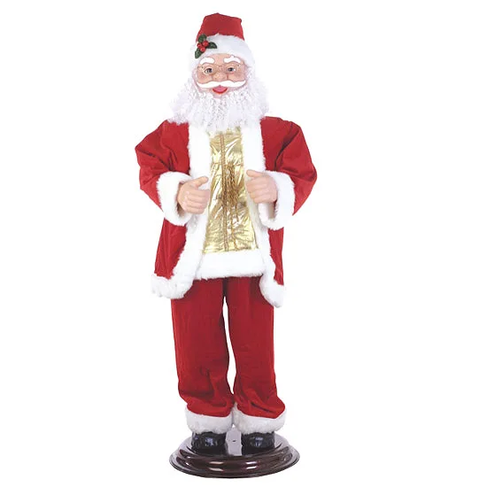 Christmas Decoration Supplies Large Electric Xmas Dancing Santa Claus for Christmas Decorations Christmas Toys