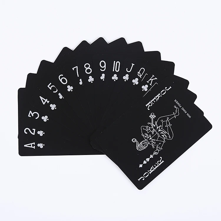 Custom Gaming PVC Poker Waterproof Playing Cards poker cards plastic