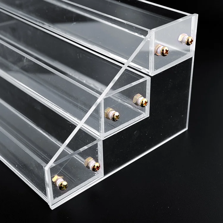 Wholesale Cheap High Quality Clear Acrylic Multi-tiers Sundry Display Shelf