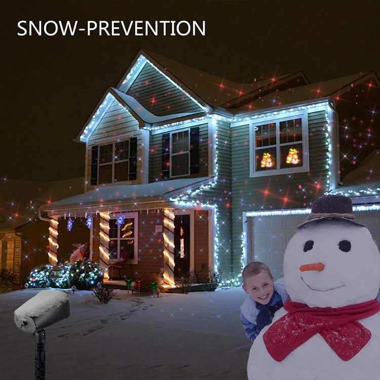 Creative Christmas Decorations Rotary Rotatory Lights Laser Show Animation