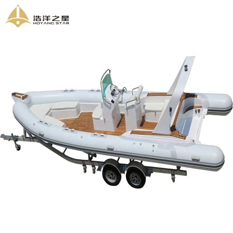 CE Certificate  Patrol 7.6M Hypalon Rigid RIB Inflatable Boats For Sale