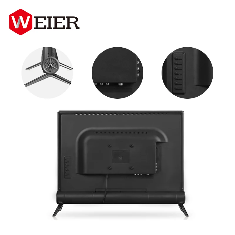 Weier Hot sale Android security tv 4k 17 19 22 24 inch smart led tv television