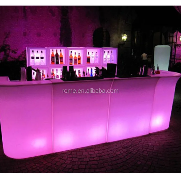 
Led bar counter outdoor furniture/ lighted bar counter with 16 colors change 