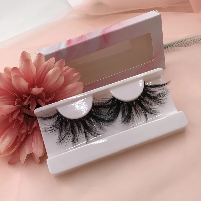 False wispy lashes fluffy full strip mink lashes3d lashes wholesale 5d 25mm mink eyelash