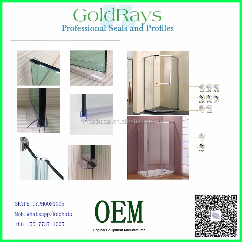 Door and Window Accessories PVC Profile for Bathroom