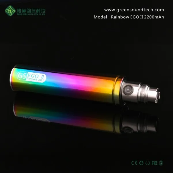 
2021 Unique Electronic Hookah pen Ego Pen Rainbow 2200mah Electronic Cigarette Vape Pen 