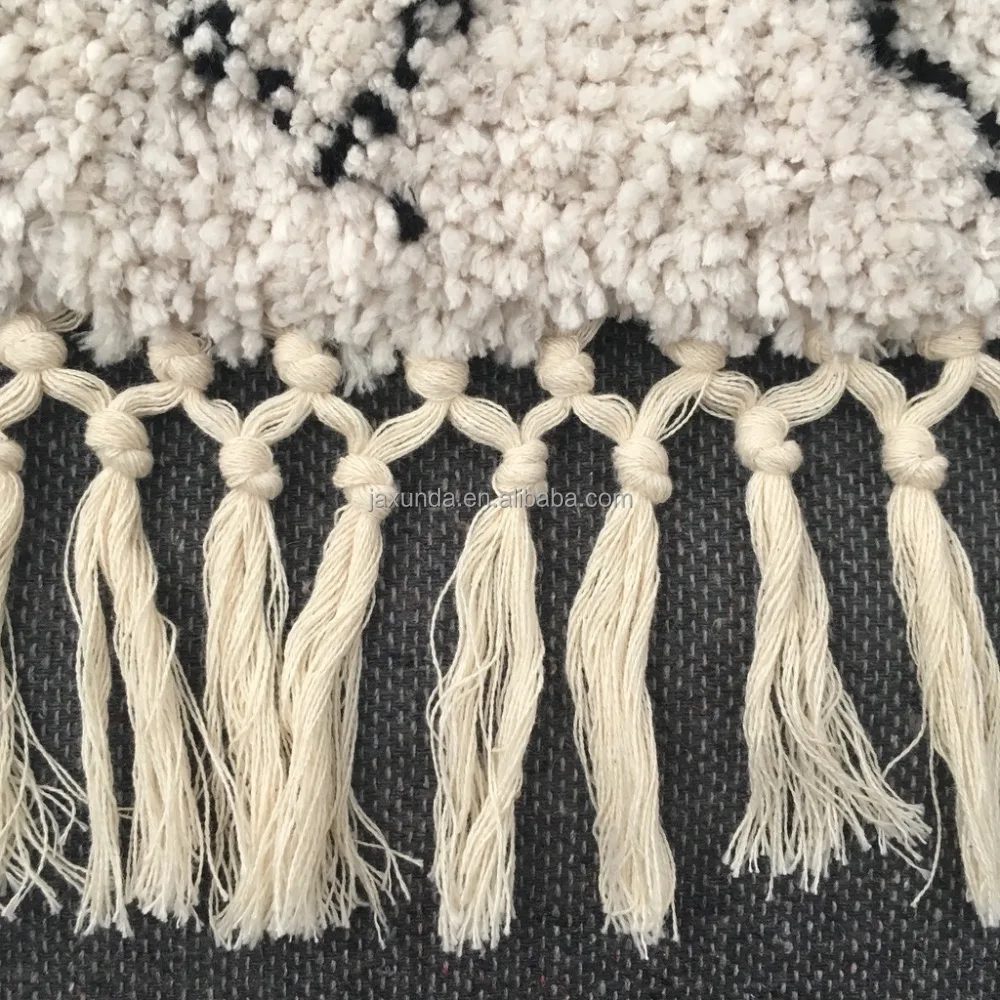 
Hot sales modern design long pile microfiber moroccan rug vintage 