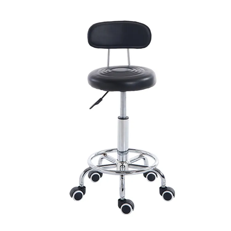 Modern New Design Style  Furniture Colorful Saddle Adjustable Seat Bar Stool With Back