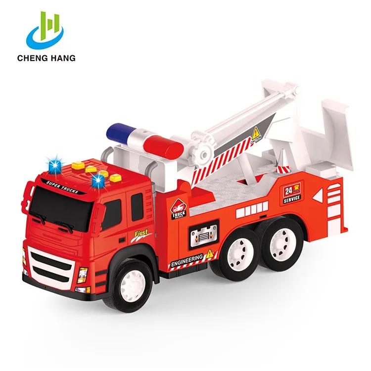 1/12 13 дюймовый пластиковый фрикционный грузовик, игрушки, спасательный автомобиль, буксир, пожарная машина, модель игрушки