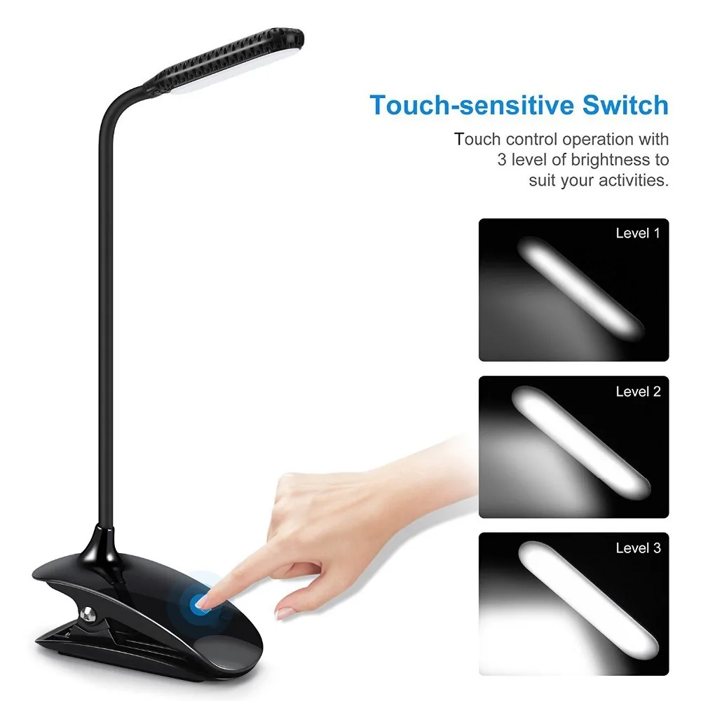 Shenzhen YALA Led Clip Book Light with USB chargeable