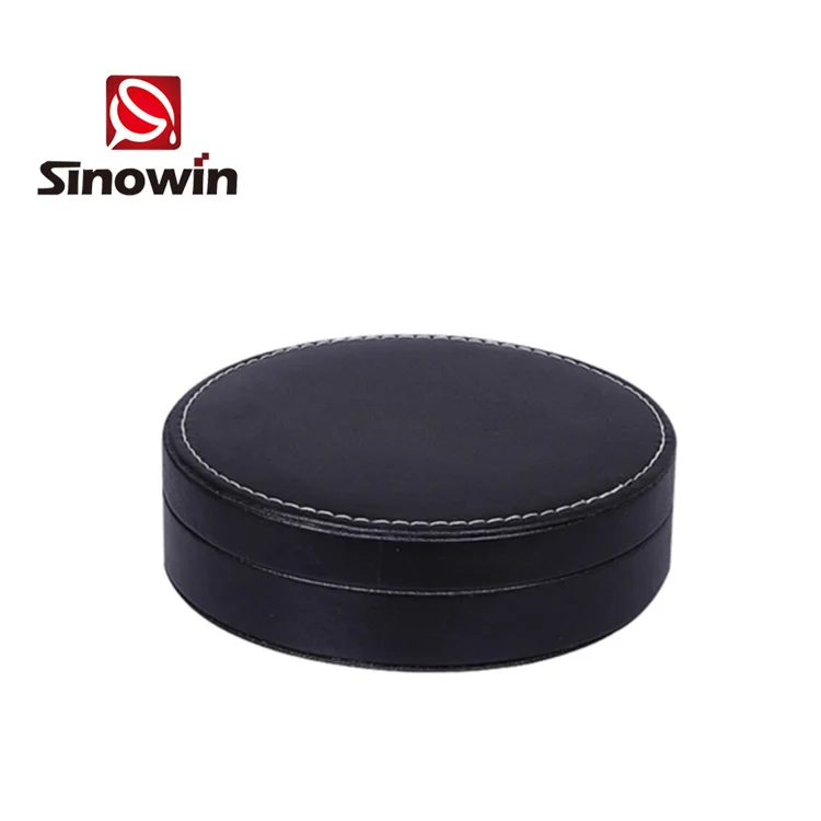 Лидер продаж на Amazon премиум круглая кожаная коробка набор для открывания вина подарок день рождения