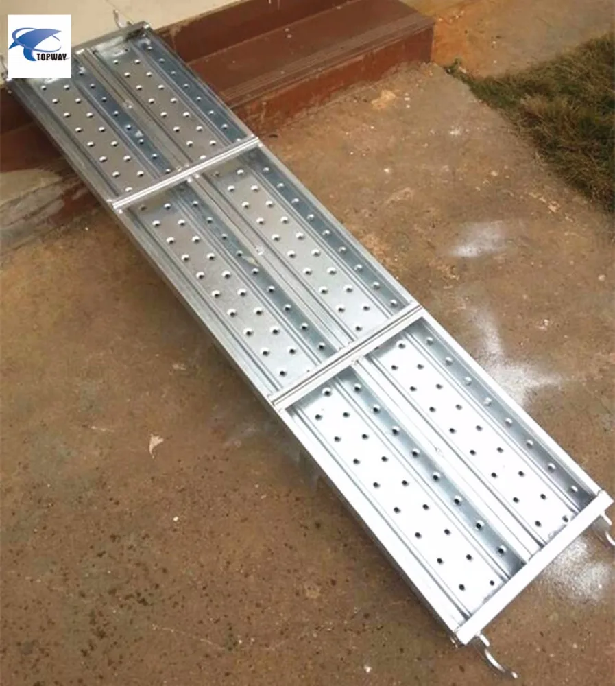 Galvanized scaffolding metal board steel planks with hook