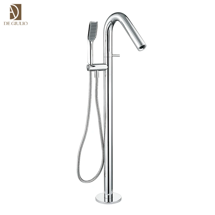 Чистый твердая латунь Chrome Набор для ванной кран пол гору Ванна наполнителя отделкой