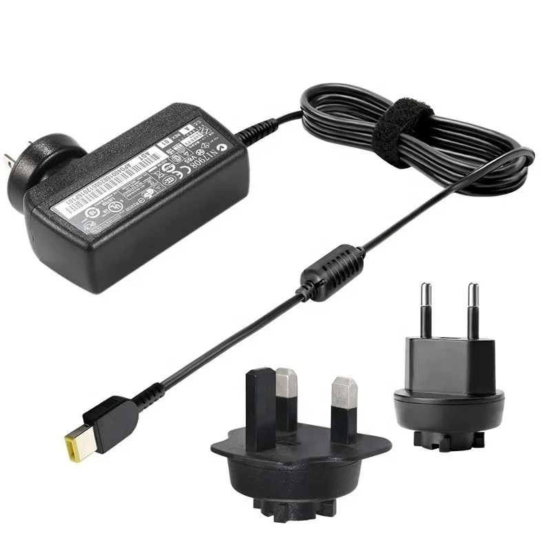 
Laptop Computer Notebook Charger Adapter Power supply For IBM/Lenov Yellow USB 20V 2.25A 