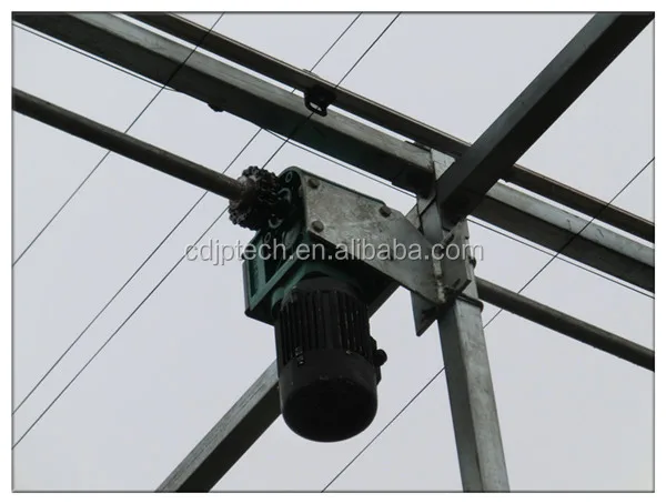 Мотор-рулон для вентиляции теплицы из пластиковой пленки