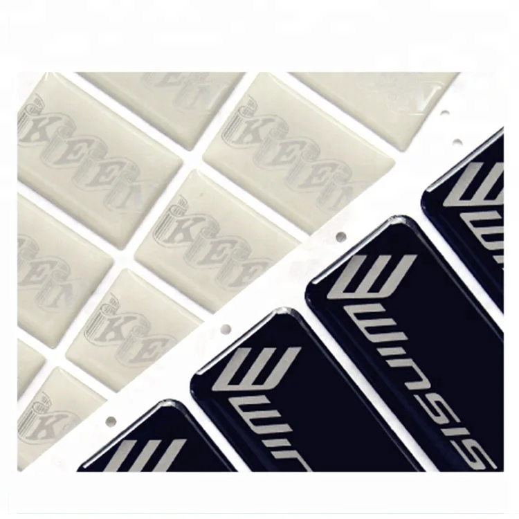 Custom Sticker Dome Resin Label Crystal Epoxy Resin Sticker Logo 3D Waterproof Adhesive Sticker