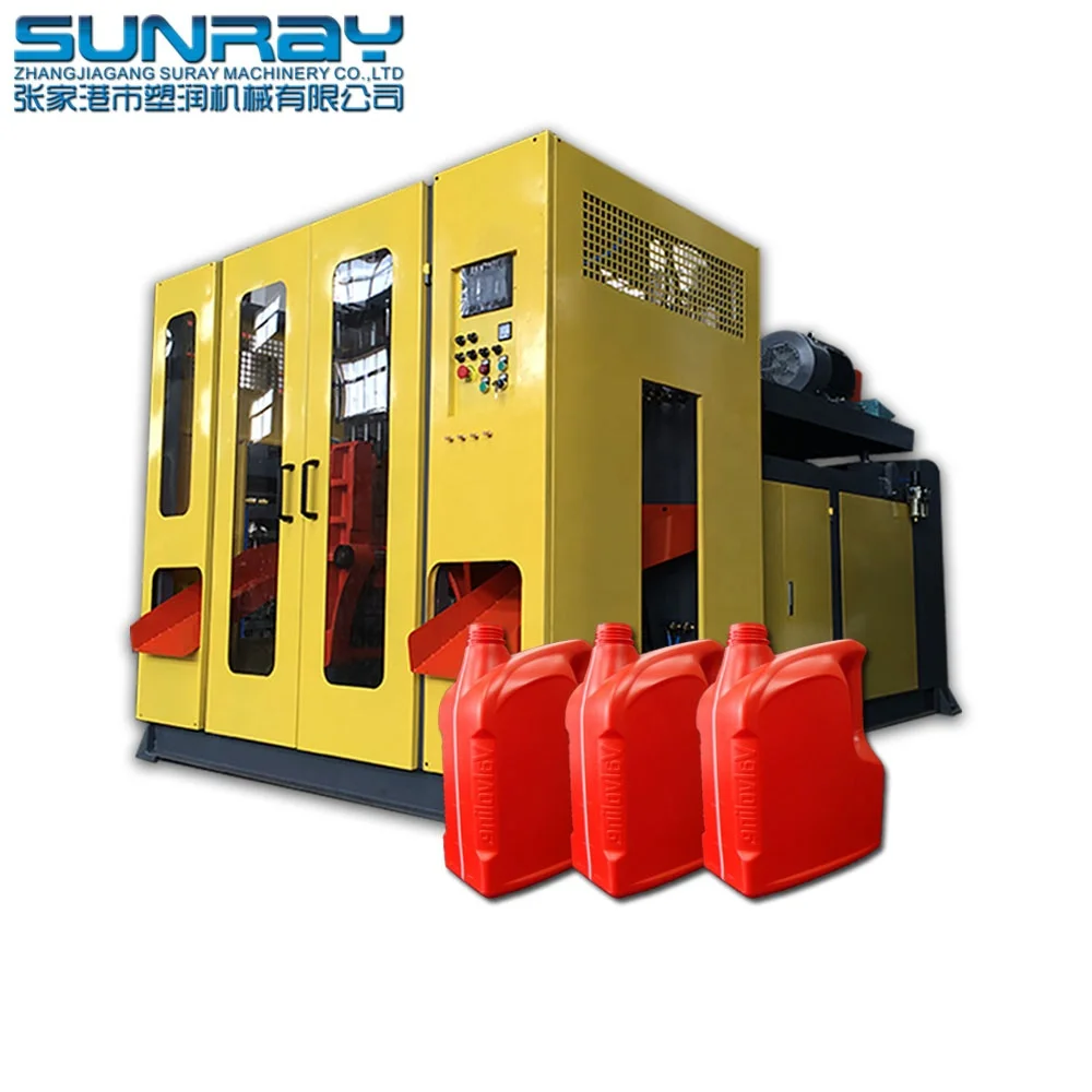 HDPE 1L 5L Fuel Oil Jerry Can bottle blowing machine Plastic View Strip Bottle Blow Molding Machine