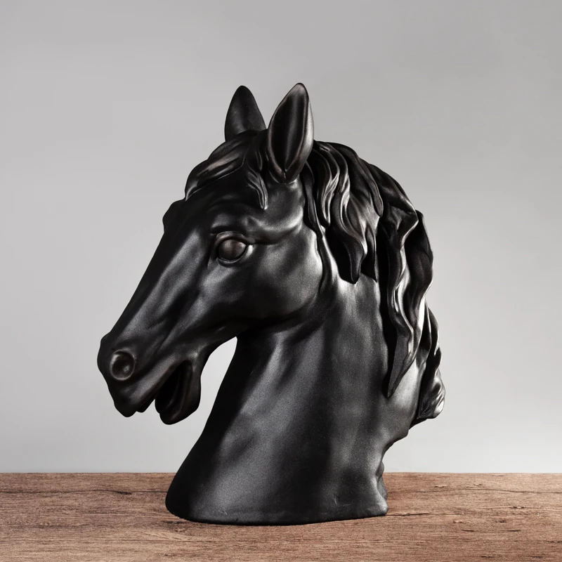 
Display Delicate Horse Head Shape High Quality modern minimalist model home creative cabinet artwork 
