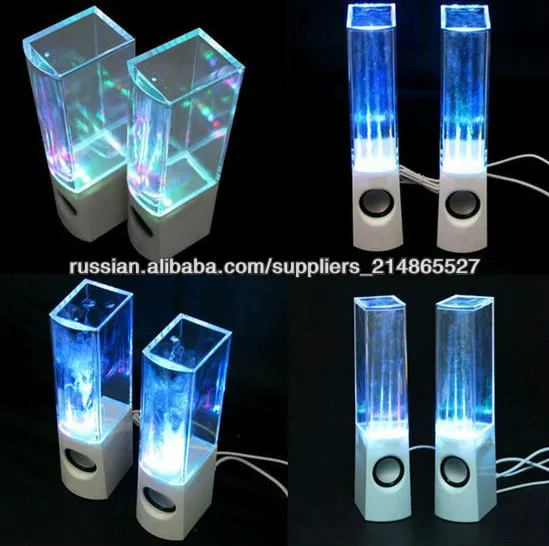 горячей светодиодные танцевальная водное шоу диктор фонтан музыка свет для ноутбук pc телефон Портативные мини колонки