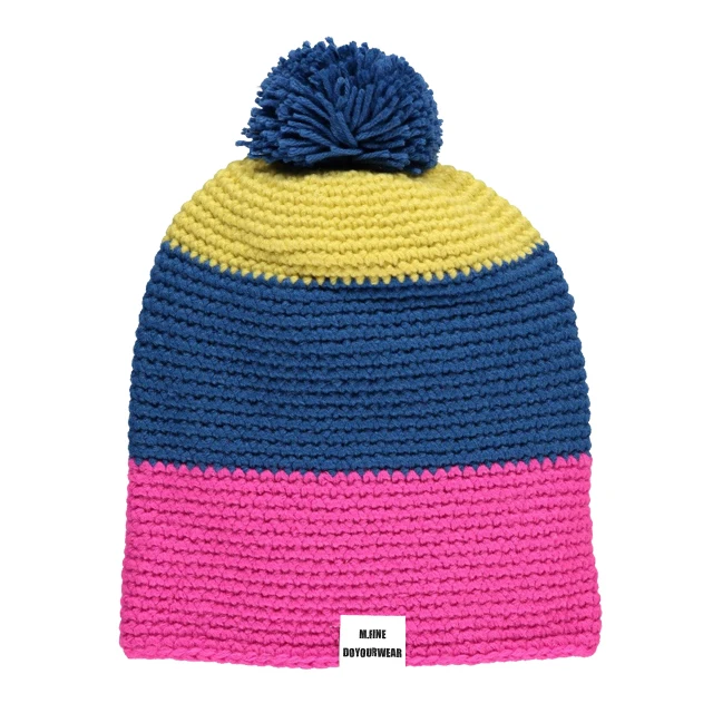 Hot Sale Jacquard Design Winter Beanie Hat With Pom Pom Ball