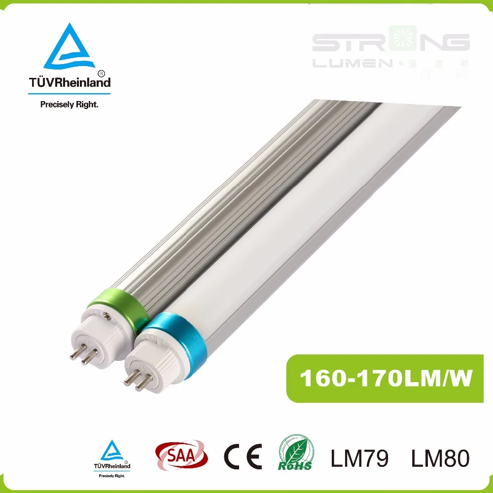 Ultra bright 175LM/W frosted cover direct wire type b t5 led tube g5 TUV SAA CE DLC approved with 5 years warranty