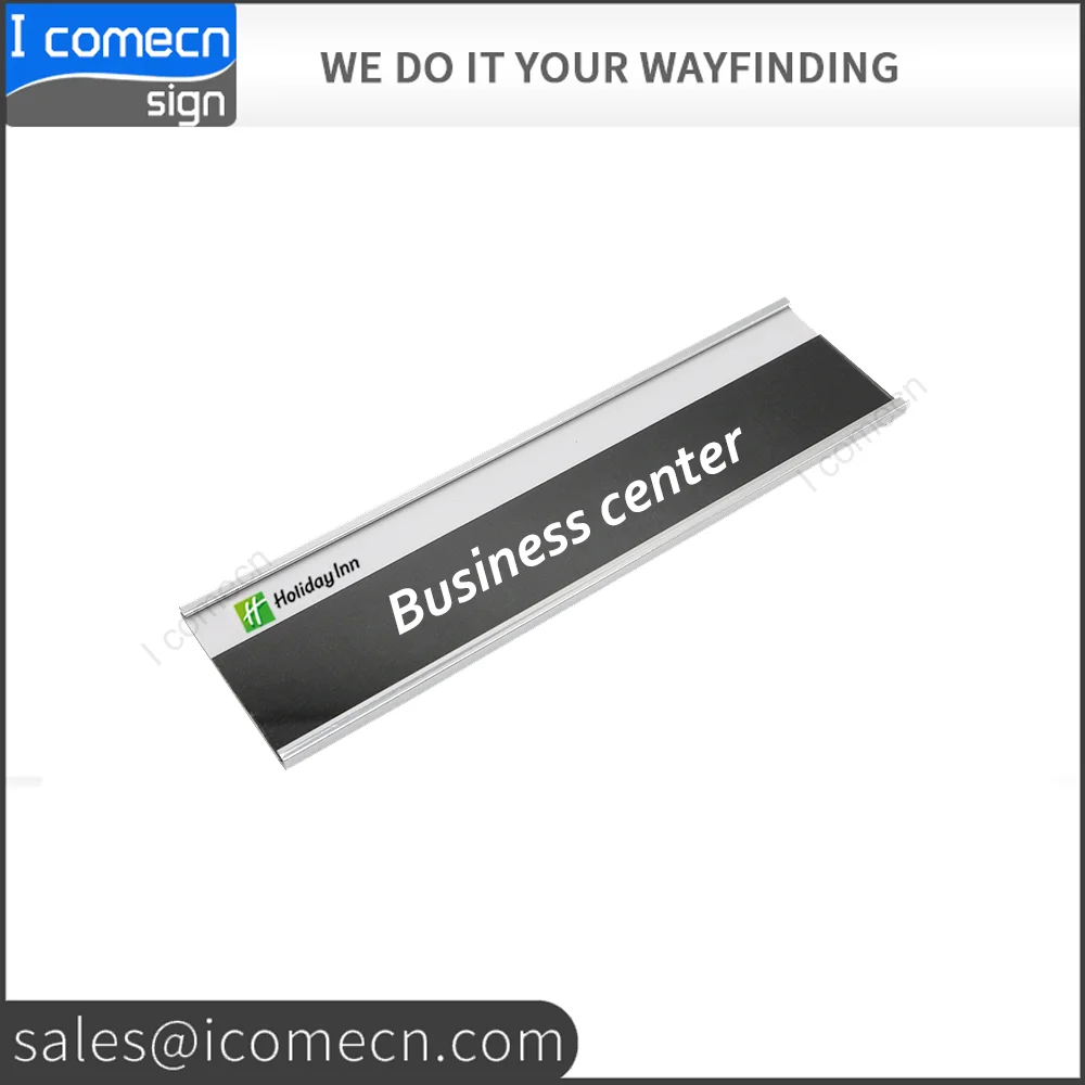 Wall Mounted Interior Signage Office Door Sign with inserted plate