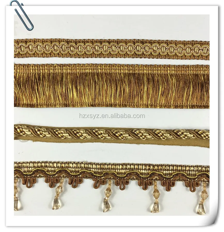 Brush Loop Tassel Fringe With Trimming For Cushions Brush Fringe